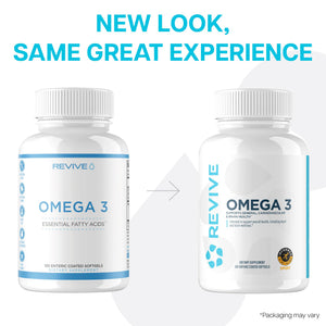 Revive MD Omega 3 Fish Oil Supplements for Men & Women – Softgels with EPA & DHA Fatty Acids for Healthy Skin & Joints, Heart & Brain Support – Vegan-Friendly, Gluten-Free (120 Softgels) ReviveBuy Supplements Australia