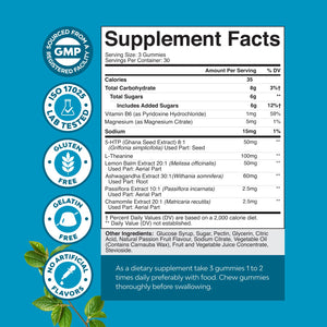Pure Calm and Relaxing Magnesium Supplement - Magnesium for Stress Support & Rest Ease for Adults - High Absorption Mg Citrate Gummies with L Theanine & Ashwagandha for Muscle Cramps - 90 Count Natures CraftBuy Supplements Australia