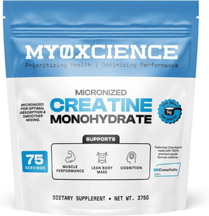 MYOXCIENCE Micronized Creavitalis Creatine - The World’s Purest Micronized Form of Creatine Monohydrate - Supports Muscle Performance, Lean Body Mass, & Cognition - 75 Servings