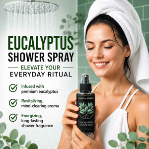 Eucalyptus Shower Spray Aromatherapy - USDA Organic (4 oz, 700+ Sprays) - 100% Pure Eucalyptus Essential Oil Spray Mist for Spa Shower, Steam, Sauna & Linen Bedsheet - Premium & Travel Size (US-Made)