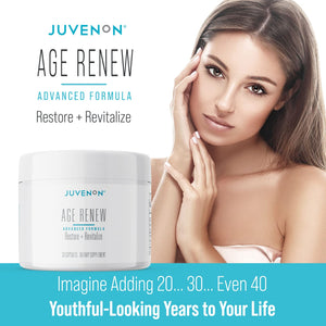 Juvenon AgeRenew Beta Glucan Anti Aging Immunity Support Supplement, Beta Glucan with Zinc Quercetin for Immune Defense Boost Juvenon buy supplements Au