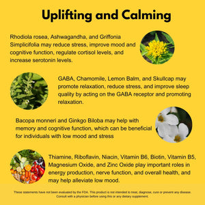 4BETTERMOOD Positivity & Stamina Capsule (30ct) Premium Mood Supplement - Enhance Mood & Promote Emotional Balance - Rhodiola, L-Theanine. Bocopa monnnieri, Velvet Bean, Skull Cap & Ashwaganda. 4BETTERMOOD Positivity & Stamina buy supplements Au