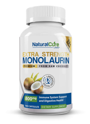Extra Strength Stack: Monolaurin 800mg + Clean L-Lysine 600mg + Andrographis, Advanced Immune Support Routine Bundle Natural Cure Labs buy supplements Au