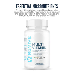 Revive MD Multi-Vitamin Supplement for Men & Women – Daily Multivitamin Supports Energy, Immunity & Overall Health with Essential Vitamins Revive