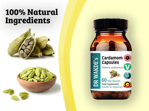 DR WAKDE'S Cardamom Capsules (60 Veg Caps, Plant-Based Supplement, Ayurvedic Herb, All Natural, Vegan) DR WAKDE's buy supplements Au