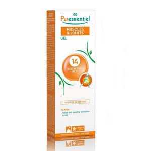 Puressentiel Muscles and Joints Gel - Soothing Gel for Muscle Relief and Knee Relief - Cooling Gel for Foot Relief - Back Gel - 2.02 oz