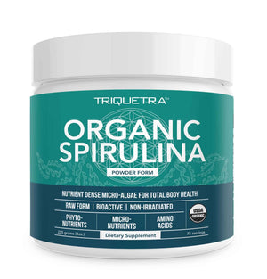 Organic Spirulina Tablets (360 Tablets) - Made with Parry Spirulina, The Best Spirulina in the World, Highest Nutrient Density - Non-Irradiated, 3 Organic Certifications (90 Servings)