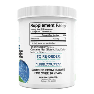 Now New UTI-Slip D Mannose Non GMO Organic Source Powder 65g jar WellnessPartnersBuy Supplements Australia