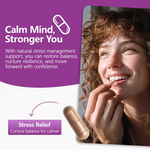 HyberVive Saffron Supplements with Ashwagandha & L-Theanine - 368.5MG - Mood Balance, Stress Relief & Mental Clarity โ Cortisol Support for Women & Men, Made in USA, 90 Vegan Capsules HyberViveBuy Supplements Australia