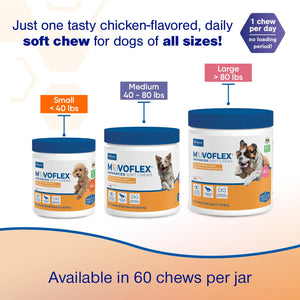 MOVOFLEX Advanced Soft Chews Hip Joint Support Supplement for Large Dogs 60 Count by Virbac MOVOFLEXBuy Supplements Australia