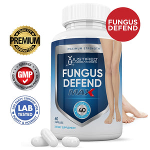 Justified Laboratories (3 Pack) Fungus Defend Max Pills 40 Billion CFU Probiotic 180 Capsules Justified Laboratories buy supplements Au