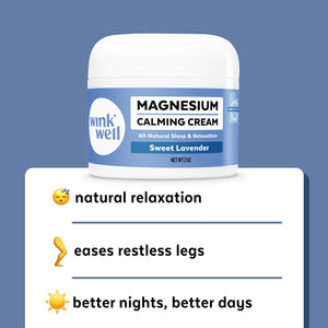Wink Well Magnesium Calming Muscle and Joint Cream for Nighttime Relaxation Wink NaturalsBuy Supplements Australia