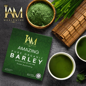 IAM Amazing Pure Organic Barley Powder Drink Barley Green Natural Blend XLXZHYFBuy Supplements Australia