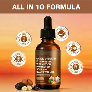 SERSANVE Natural Black Walnut Wormwood Gut Cleanse | Black Walnut Clove Drops with Pumpkin Seed, PAU D’Arco, Soursop, Garlic and Oregano | Vegan, Alcohol-Free Formula for Digestion Support, 2 fl oz SERSANVE buy supplements Au