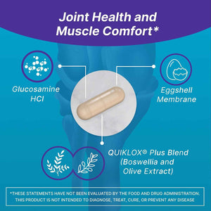 Nutramax Cosamin Muscle & Joint Health Supplement, 74 Capsules - Works to Decrease Cartilage Breakdown, Supports Joints, and Reduces Muscle Soreness to Accelerate Recovery After Exercise
