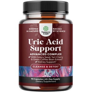 Green Coffee Bean Extract for Uric Acid Cleanse & Detox - Green Coffee Beans with Turmeric, Tart Cherry & Celery Seed for Adults - Uric Acid Flush for Antioxidant Support - Kidney Cleanser - 120 Ct