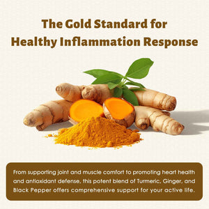 DR. Crown Turmeric Curcumin Supplement 1,500mg, 95% Standardized Curcuminoid with Ginger, MCT Oil, & Black Pepper for Better Absorption, for Antioxidant & Joint Support, 120 Capsules