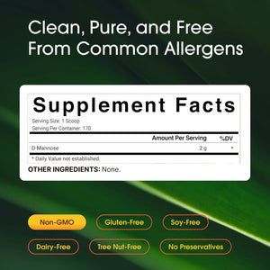 NatureBell D-Mannose Powder - 12oz - High Potency 2g Per Scoop - Fast Acting Support for Healthy Urinary Function & Bladder Wellness* - Pure, Filler-Free Non-GMO Powder NatureBellBuy Supplements Australia