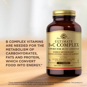 Solgar Ultimate B+C Complex Stress Formula 90 Tablets (Pack of 2) Solgar buy supplements Au