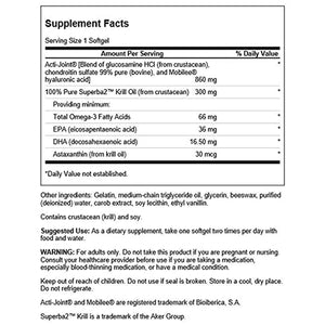 Swanson Acti-Joint Plus with Krill Oil 60 Sgels (2 Pack) SwansonBuy Supplements Australia