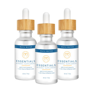 MAYU Trace Mineral Drops - 3 Bottles - 80+ Full-Spectrum Ionic Minerals for Water - Great-Tasting Mineral Supplement for Hydration - Magnesium, Potassium & Zinc - No Additives - 90 Servings mayu buy supplements Au