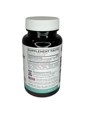 Organic Cranberry Pills - Vegan Supplement for Urinary Tract Health & Kidney Cleanse - Cranberry Pills for Women 500mg 50:1 Cranberry Concentrate Per Serving
