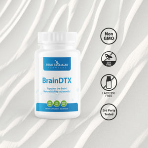True Cellular Formulas BrainDTX - Supports Cognitive Function, Focus & Mental Clarity - Promotes Clear Thinking & Memory - with Alpha Lipoic Acid & Biotin - Antioxidant Support - 60 Capsules True Cellular Formulas buy supplements Au
