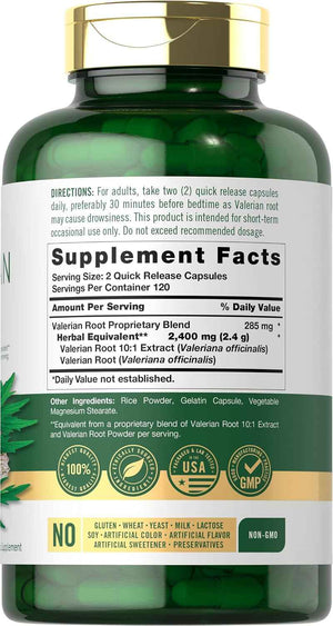 Carlyle Valerian Root Extract Supplement - 240 Capsules - Traditional Herbal Formula - Non-GMO & Gluten Free