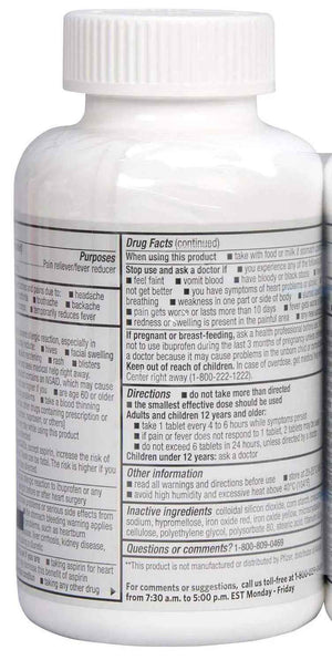 Member's Mark Ibuprofen Coated Tablets 200mg Pain Reliever Fever Reducer, 1 Bottle, 600 Tablets MEMBER´S MARKBuy Supplements Australia