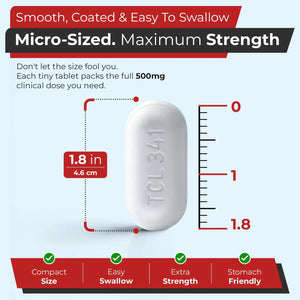 TIME-Cap Labs 500 Caplets Extra Strength Acetaminophen 500mg - Pain Reliever & Fever Reducer for Adults, Helps with Headaches, Backaches, Muscle Pain, Toothaches, Arthritis & Menstrual Cramps TIME-CAP LABS, INC.Buy Supplements Australia