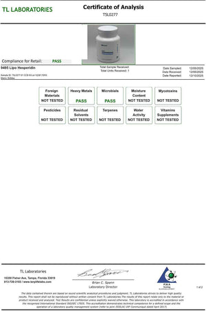 Renue By Science Hesperidin - Liposomal Hesperidin Supplements - 90 High Strength Capsules - 300mg per Serving - Non-GMO - Made in the USA & Third-Party Tested
