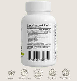 BiOptimizers Magnesium Breakthrough 4.0, (60 Capsules) & Mushroom Breakthrough Powder (Salted Caramel, 15 Servings) - Natural Sleep and Brain Superfood & Supplement Bundle
