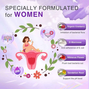 ZEBORA Probiotics for Women Digestive Health with Enzymes & Prebiotics 100 Billion CFUs - Vaginal Probiotics with D Mannose & Cranberry - Urinary Tract Health