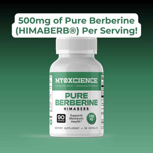 MYOXCIENCE Pure Berberine Himaberb - 500 mg of Berberine HCl per Serving - 90 Servings