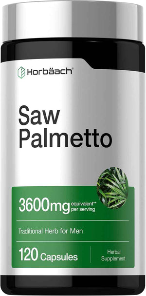 Horbäach Saw Palmetto Extract - 120 Capsules - from Saw Palmetto Berries - Non-GMO and Gluten Free Formula