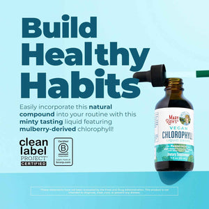 MARYRUTH'S Chlorophyll Liquid Drops - Clean Label Project Certified - Vegan - Non-Diluted Liquid Chlorophyll - Mulberry Derived Supplement for Ages 14+ - Non-GMO - Delicious Minty Flavor - 2 Fl Oz