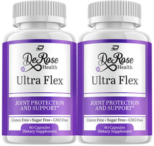 Indelo Ultra Flex Derose Health Capsules, Joint Support Supplement, Ultra Flex Natural Joint Health Formula, Derose Health Pills for Joint Wellness Mobility, UltraFlex Reviews (2 Pack - 120 Capsules) IndeloBuy Supplements Australia