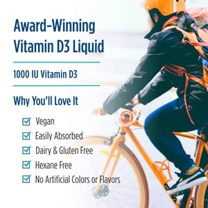 Nordic Naturals Plant-Based Vitamin D3 Liquid - 1 oz - 1000 IU Vitamin D3 - Healthy Bones, Mood & Immune System Function - Non-GMO, Vegan - 60 Servings Nordic NaturalsBuy Supplements Australia