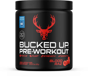 Bucked Up Pre Workout - Best Tasting - 6 Grams Citrulline, 2 Grams Beta Alanine Non Proprietary Blend, Powder (Strawberry Kiwi)
