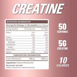 EHP Labs CREA-8 Creatine Monohydrate Powder, Unflavored, 100 Servings - Micronized Creatine For Muscle Growth, Strength & Energy. Mixes Easily, No Clumping. Pre Or Post Workout. 500g