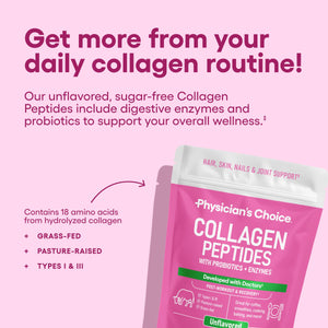 Physician's CHOICE Collagen Peptides - Hydrolyzed Protein Powder for Hair, Skin, Joints - Grass Fed, Non-GMO Physician's CHOICE buy supplements Au