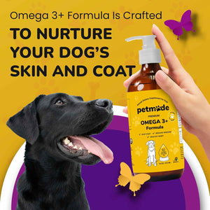 Omega 3 Fish Oil for Dogs - Wild Alaskan Pollock Oil Itchy Skin and Coat - Omega 3 Fatty Acids - Vet Approved Liquid EPA & DHA Supplements - with Zinc, Vitamin C, B2, B7 & E - 16 Fl Oz