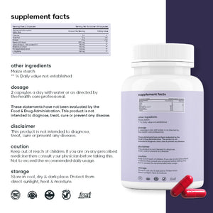 MarsbyGHC Natural Beetroot Capsules - with Garlic, Blueberry, Pomegranate & L-Arginine - Plant-Based Supplement - Pack of 1