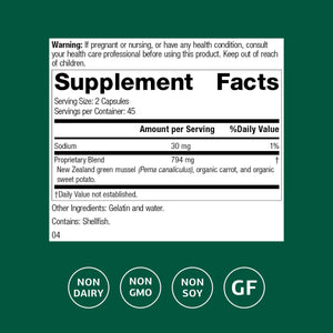 Standard Process Nutrimere - Supports Joint Health - Joint Supplement with Perna Canaliculus & New Zealand Green Mussel - Gluten-Free, Non-Soy & Non-Dairy - 90 Capsules Standard Process Inc.Buy Supplements Australia