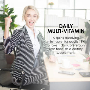 MASON NATURAL Mini Multi Vitamins, Vitamins A, C, D3, E, B1, B2, B3, B6, B12, Folate and Calcium for Overall Health, 1 Year Supply MASON NATURAL
