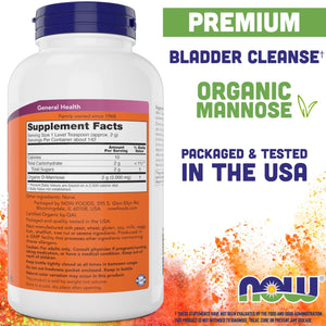 NOW Foods Pure, Organic D-Mannose 10 oz Powder (Pack of 2) - Bladder Cleanse and Urinary Tract Health Supplement - Non-GMO - Vegan Friendly - 2000mg / 2 Grams per Serving NOW FoodsBuy Supplements Australia
