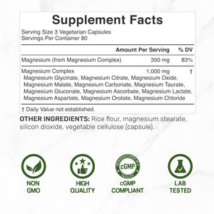 12‑in‑1 Magnesium Complex for Women 1,000 mg, 240 Vegetarian Capsules | Magnesium Glycinate, Citrate, Malate, Taurate, Orotate, Oxide & More | Chelated & Purified for Better Absorption DEAL SUPPLEMENT buy supplements Au