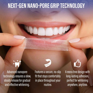 GuruNanda Teeth Whitening Strips Kit - 7-Day Treatment with Non-Slip, Dry Strip Technology
