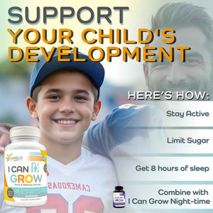 Fawelo I Can Grow (2 Pack) - for Kids 10+ and Teens - Enhances Natural Development - Strength Bone, Muscle & Joints - Immunity & Overall Health - Transparent Ingredients - Made in the USA