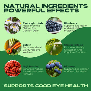 Vitalumina Eyebright Herbal Liquid with Organic Euphrasia, Lutein, Bilberry, Blueberry & Goji – Plant-Based Vegan Supplement for Adults – 4 fl oz VitaluminaBuy Supplements Australia